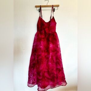 Lulus pink floral dress